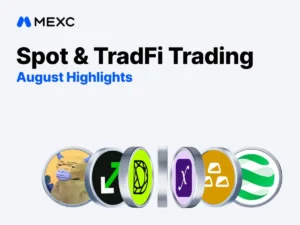 MEXC Reports Robust August 2026 Growth: Surging New Token Trading and Expanding TradFi Volumes Underscore Multi-Asset Demand